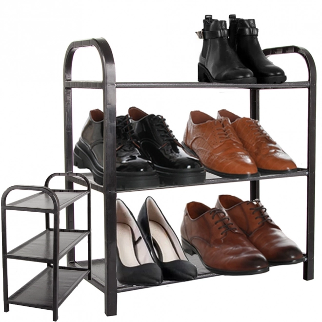 Organisateur de chaussures avec 3 étagères pour l'entrée