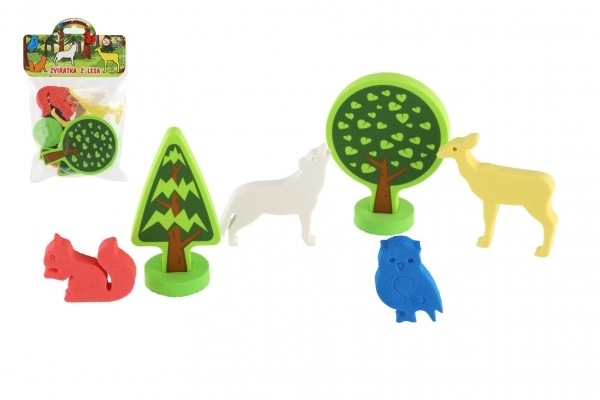 Autocollants en mousse - Animaux de la forêt 9 pièces
