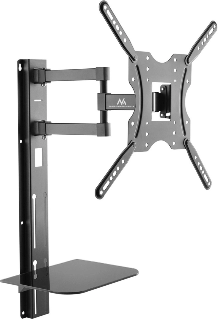 Support mural pour TV 32–55" avec étagère, VESA 400×400, 30 kg – MACLEAN