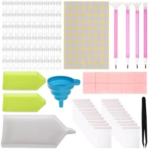 Grande trousse d'accessoires pour peinture au diamant