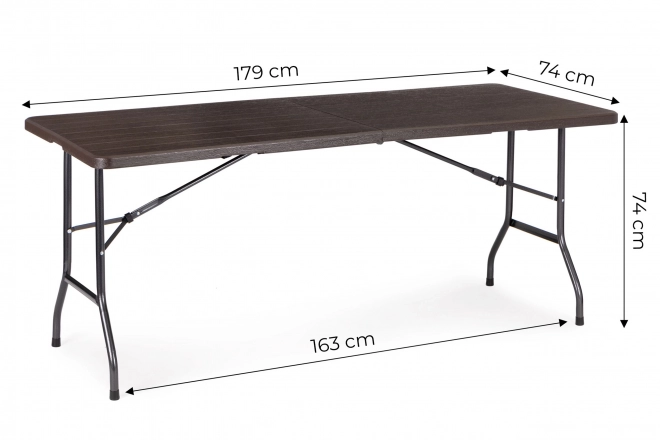 Table pliante de jardin pour banquet et service traiteur 180 cm