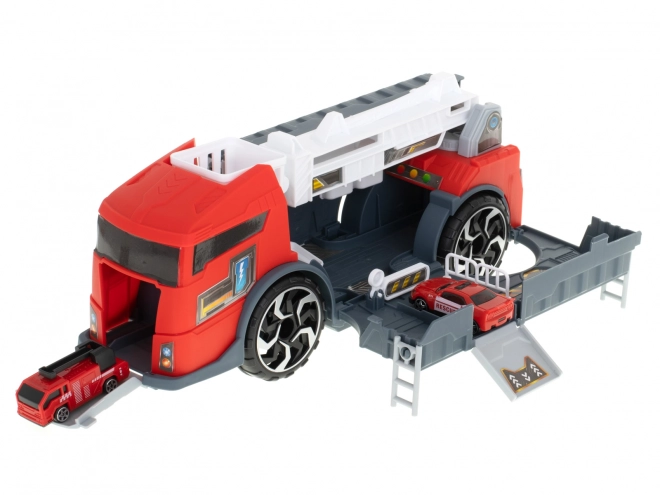 Camion de pompiers - Transporteur et jouet de stationnement