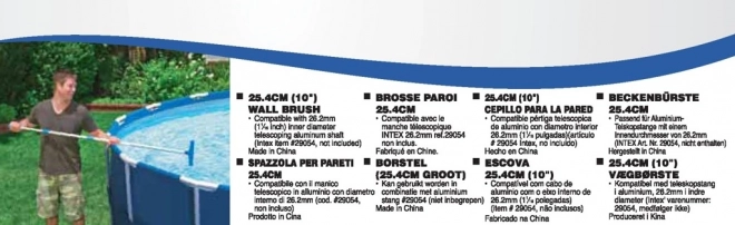 Brosse de nettoyage pour piscines Intex 25 cm