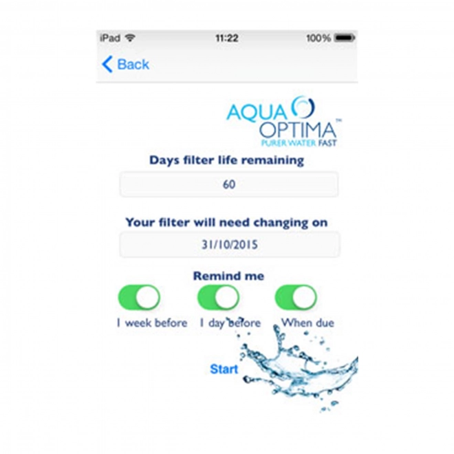 Aqua Optima Oria 2,8 l carafe filtrante + filtre