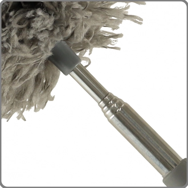 Plumeau télescopique gris en microfibre