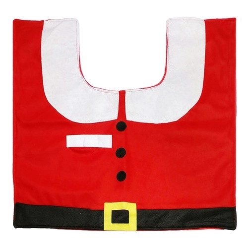 Housse de Noël pour toilettes avec tapis Ruhhy 22360