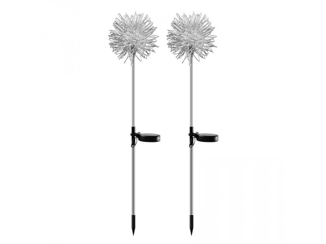 Lampe LED de jardin solaire en forme d'arbre - 2 pièces