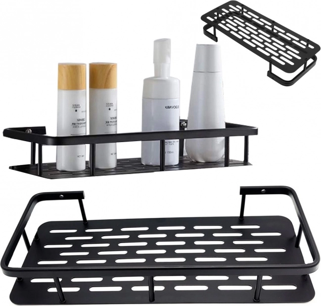 Étagère murale en métal pour salle de bain