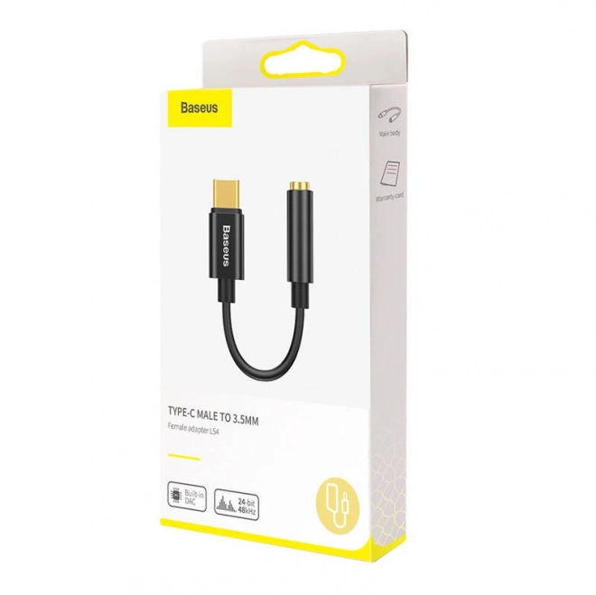 Adaptateur audio Baseus L54 USB-C mini jack 3,5 mm - noir