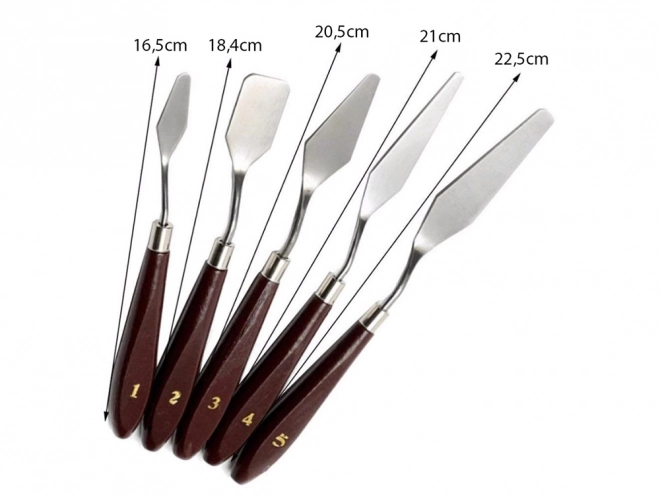 Ensemble de spatules de peintre