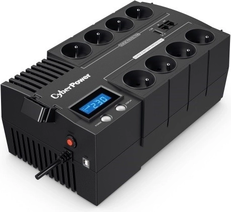 Onduleur de secours UPS CYBERPOWER BR1000ELCD-FR 1000 VA / 600 W avec AVR et écran LCD