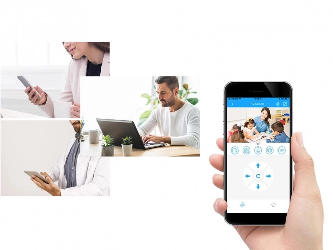 Caméra IP pour usage intérieur avec Wi-Fi et tête rotative