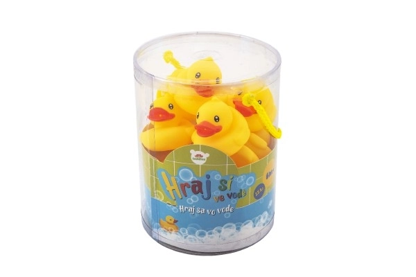 Canard jaune en caoutchouc pour la baignoire - 5,5 cm, 1 pc