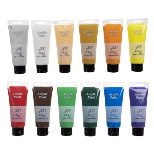 Peintures acryliques 12 pcs. 100 ml Maaleo 20424