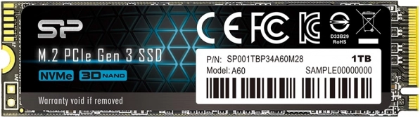 Disque SSD Silicon Power P34A60 1 To NVMe M.2