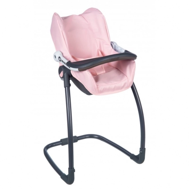 Siège auto et chaise 3-en-1 MC&Q pour poupées rose clair