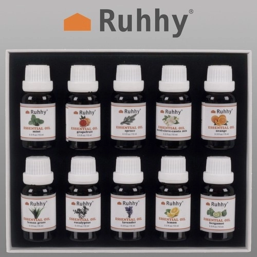 Huile essentielle - ensemble de 10 pièces. 15ml Ruhhy 21938