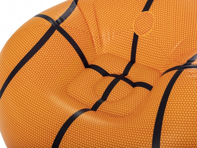 Fauteuil gonflable pour enfants en forme de ballon de basket