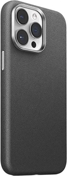 Joyroom étui magnétique en cuir pour iPhone 15, noir