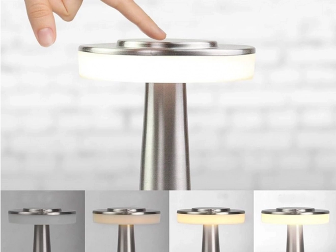 Lampe de chevet tactile 3 étapes pour chambre sans fil