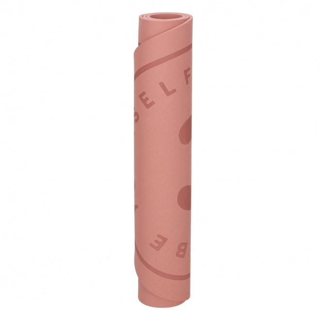 Tapis de yoga avec isolation sonore antidérapante 127x63x0,6 cm rose