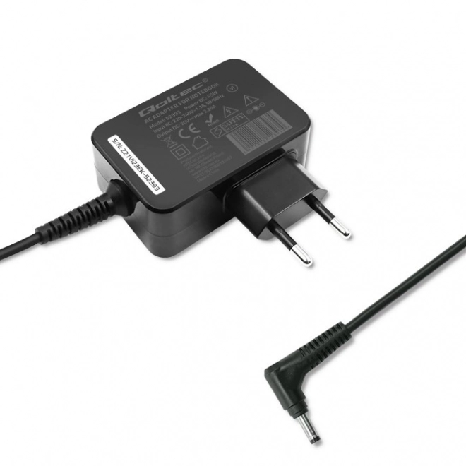 Chargeur Qoltec pour ordinateurs portables Lenovo 45W
