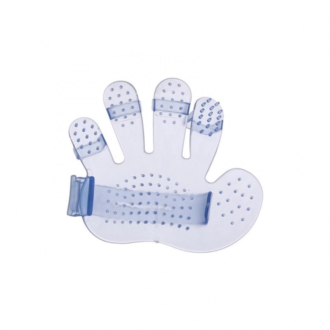 Gant de massage et de bain pour chiens - bleu