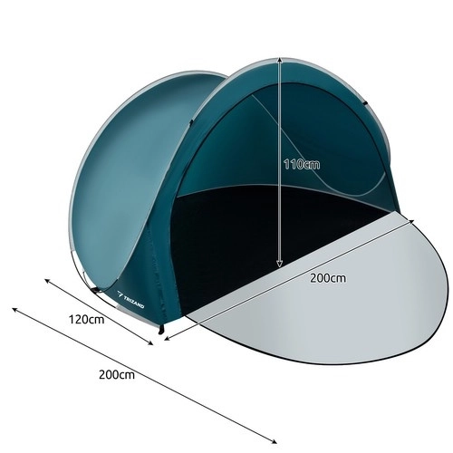 Tente de plage 200x120x110cm Trizand 21267