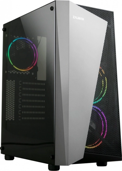 Boîtier PC S4 Plus ATX Mid Tower avec ventilateurs RGB