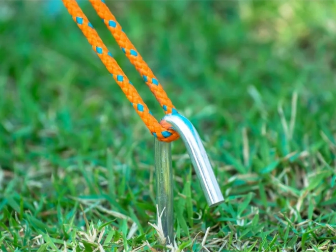 Piquets de tente en acier 24 cm 10 pièces