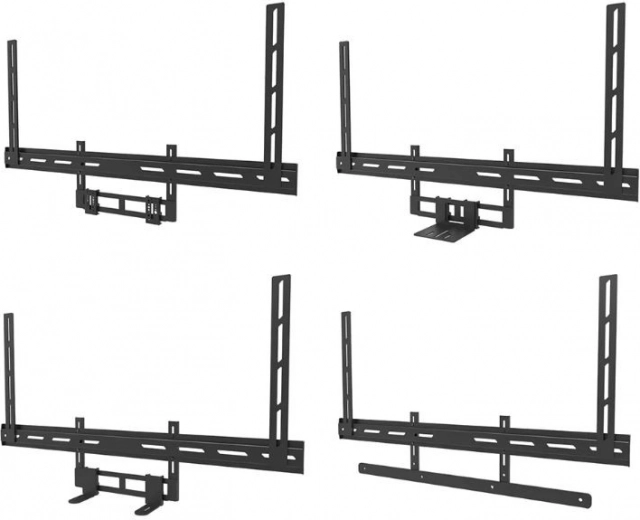 Large compatibilité avec barres vidéo et barres de son