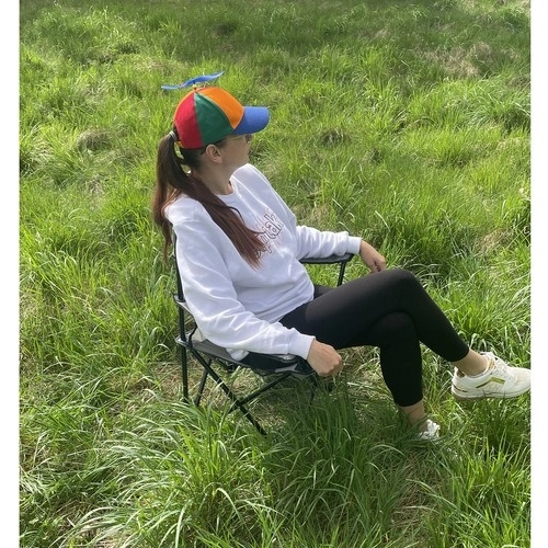 Chaise pliante de pêche / camping - gris