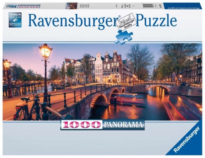 Puzzle Panorama d'Amsterdam 1000 pièces