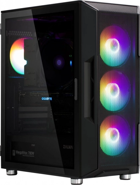 Boîtier PC I3 Neo ATX Mid Tower RGB, noir