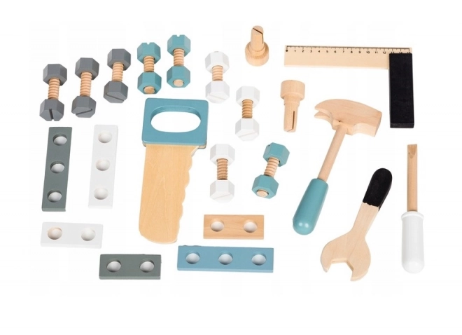 Établi en bois avec outils 32 pièces Ecotoys