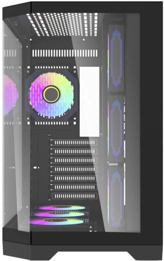 Vue panoramique grâce aux trois panneaux en verre trempé