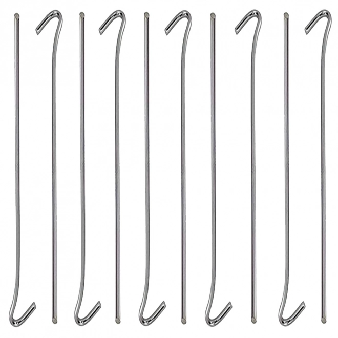 Piquets de tente en acier 31cm 10pcs crochets et boucles
