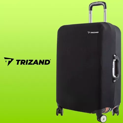 Trizand 23839 Housse pour valise de voyage M 62 x 43 x 27 cm noir