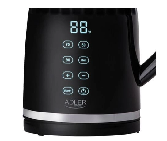 Bouilloire électrique avec LED 1,7l et régulation de température