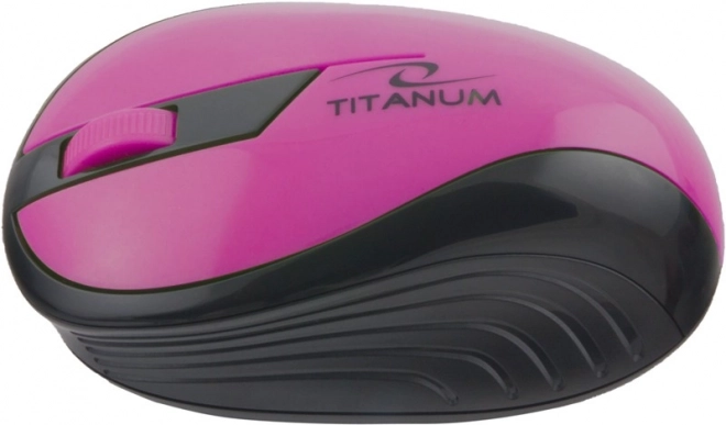 Souris optique sans fil Titanum Rainbow rose