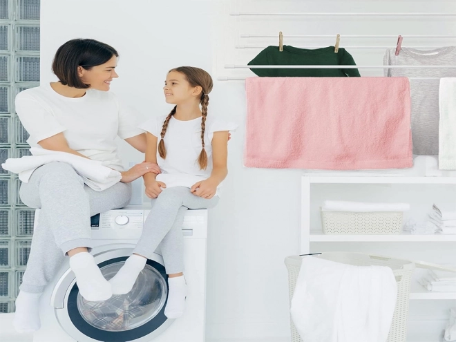 Séchoir à linge au plafond robuste 180 cm