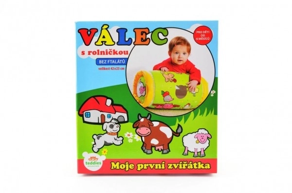 Cylindre gonflable avec grelots Mes premiers animaux