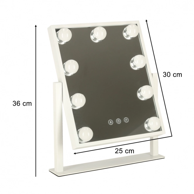 Miroir cosmétique LED avec éclairage Hollywood