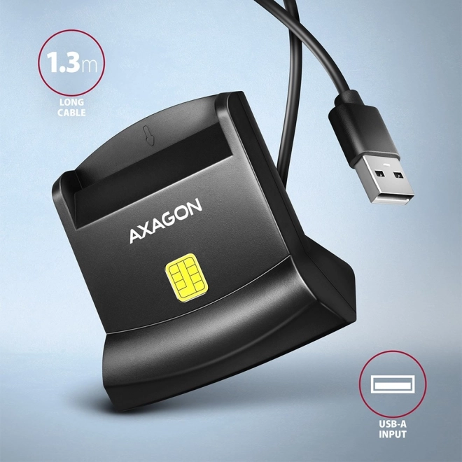 Lecteur de cartes de bureau AXAGON CRE-SM4N USB