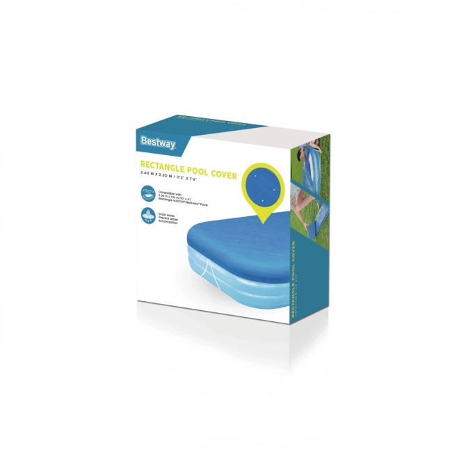Couverture de protection pour piscine Bestway 305 x 183 cm