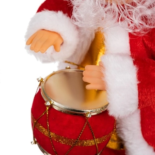 Figurine Père Noël chantante et dansante 30 cm