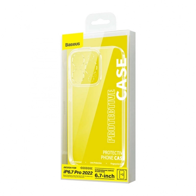 coque transparente et verre trempé pour iPhone 14 Plus Baseus SuperCeramic