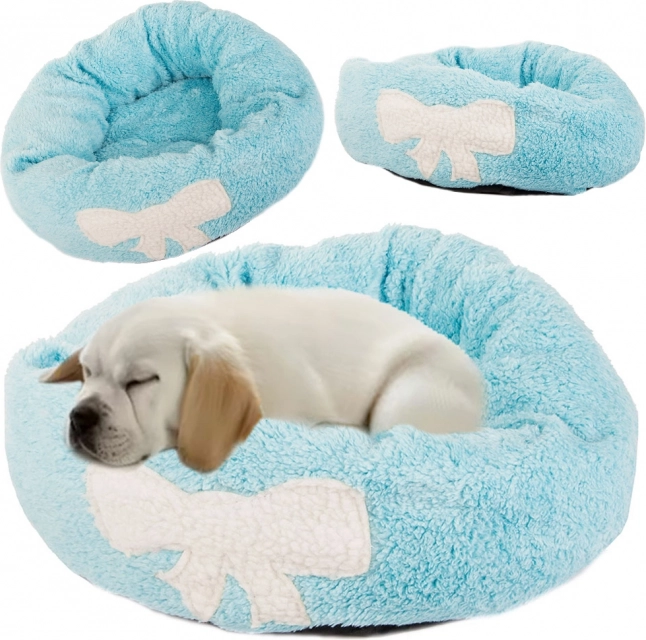 Panier douillet pour chats coussin moelleux pour canapé 80 cm – modrý