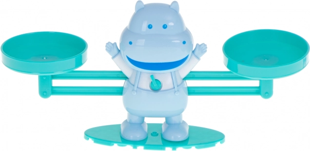 Balance ludique avec hippopotame