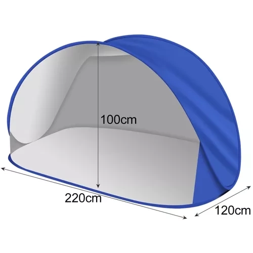 Tente de plage 220x120x100cm Trizand 23862